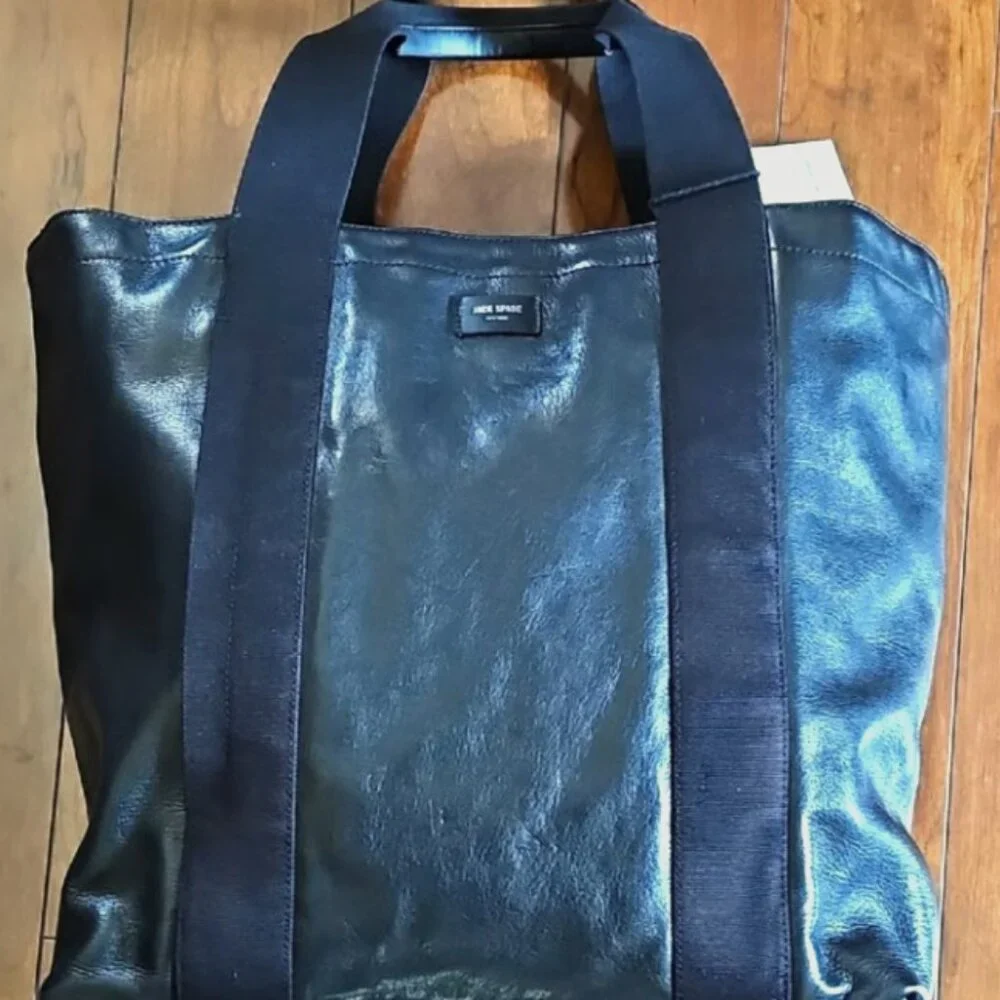 NWT Jack Spade Leather Tote Bag Sample Prototype & L.L. Bean Storage Bag - Picture 2 of 14